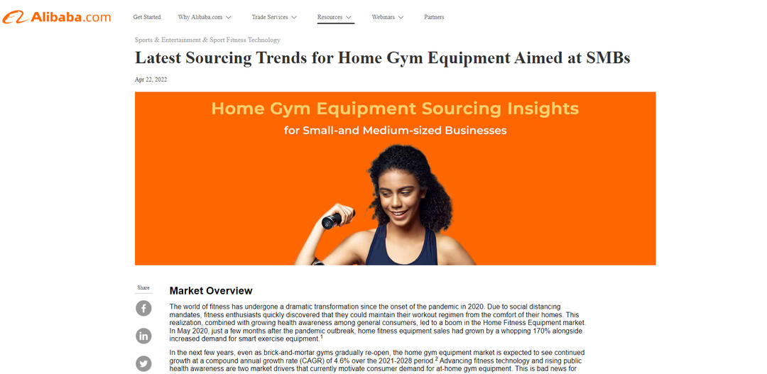 Latest Sourcing Trends for Home Gym Equipment Aimed at SMBs